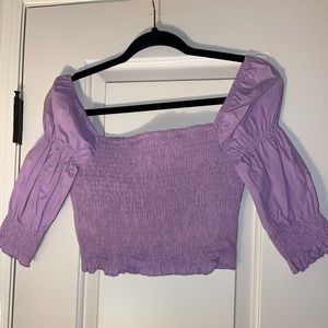 Purple Crop Top